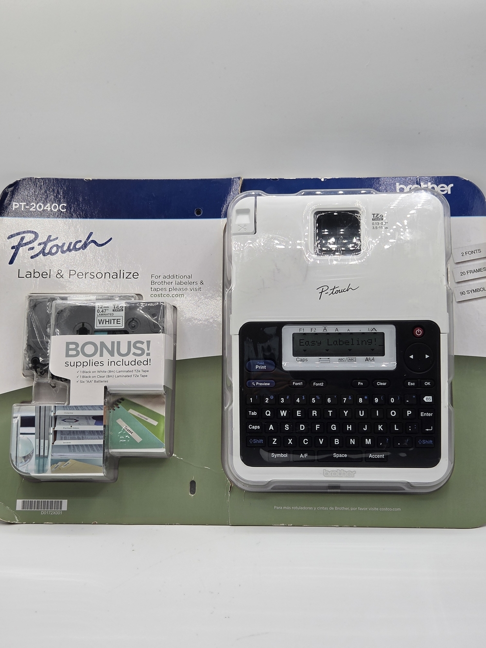Brother P-touch PT-2040C White Label Maker